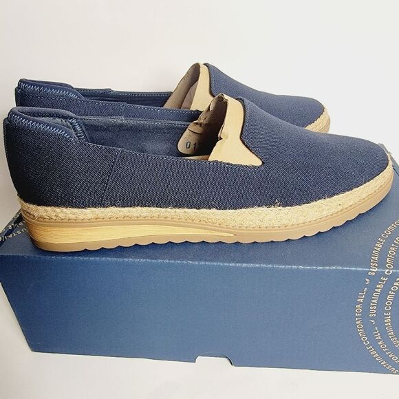 NEW Dr Scholl's Jetset Isle Navy Canvas Loafer Size 11 - Picture 4 of 8